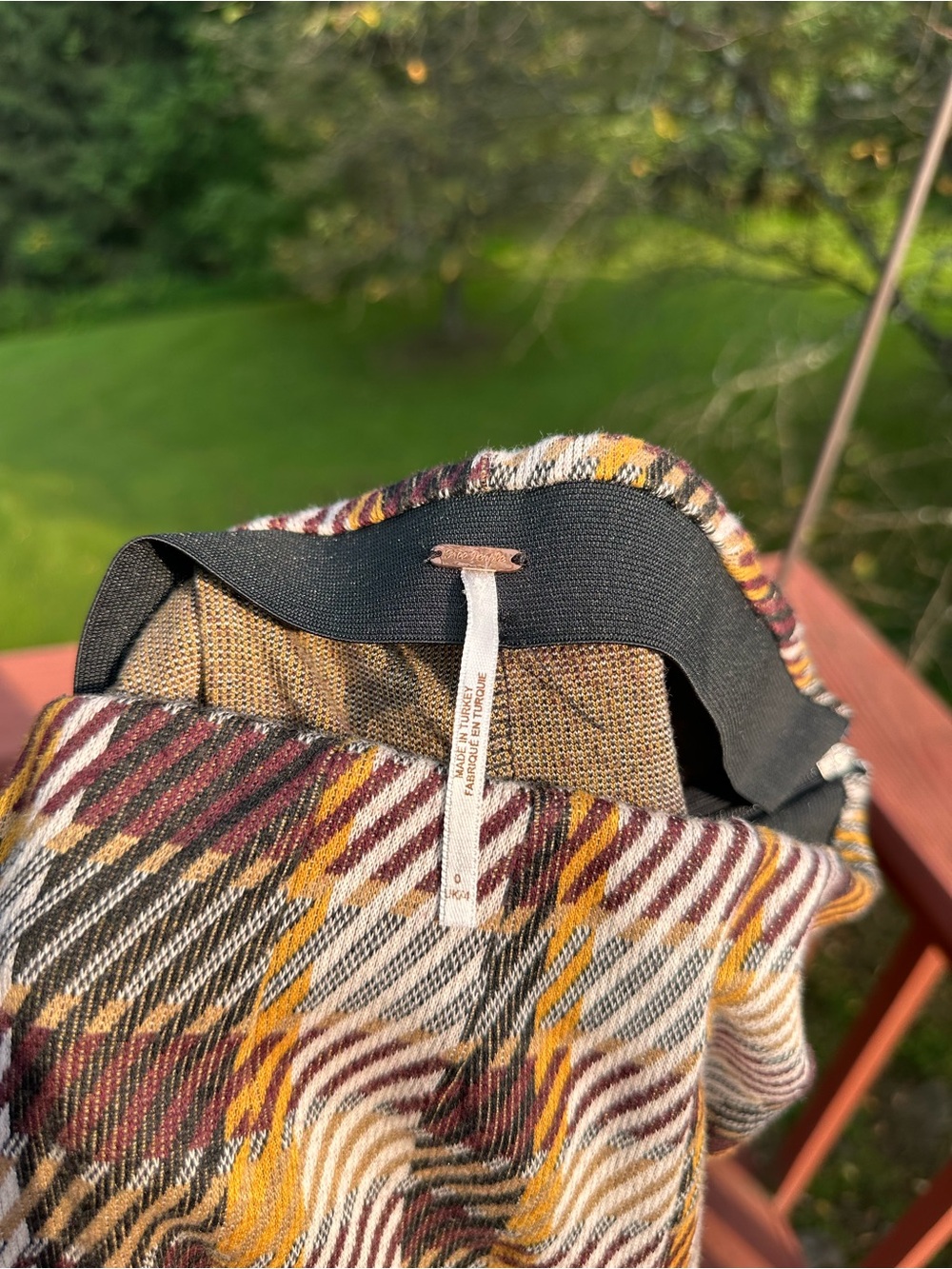 Free People Clean Crop Flare Retro Plaid - Picture 5 of 5